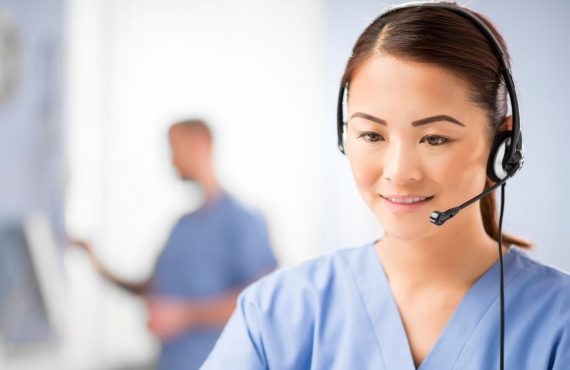 Nurse consulting online